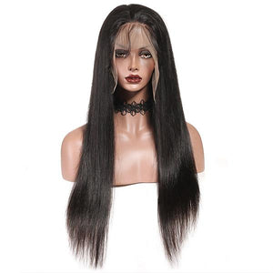 Brazilian13*6 Straight Hair Transparent Lace Wig Human Hair Wigs 150% Density