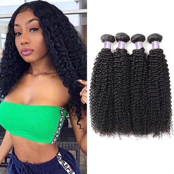 Brazilian Curly Wave 4 Bundles Virgin Human Hair