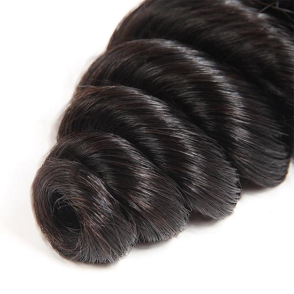 Brazilian Loose Wave Virgin Human Hair Weave 3 Bundles