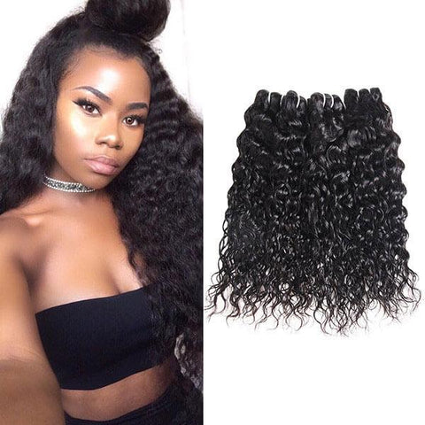 Brazilian Water Wave 3 Bundles Human Hair Extensions