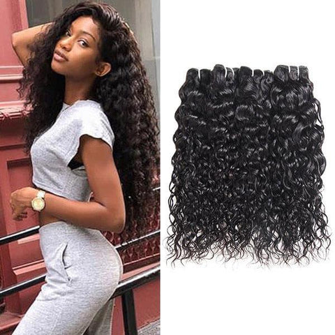 Brazilian Water Wave 4 Bundles Human Hair Extensions